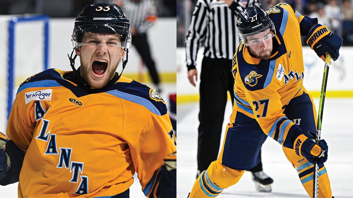 Action photos of Michael Marchesan and Dylan Carabia