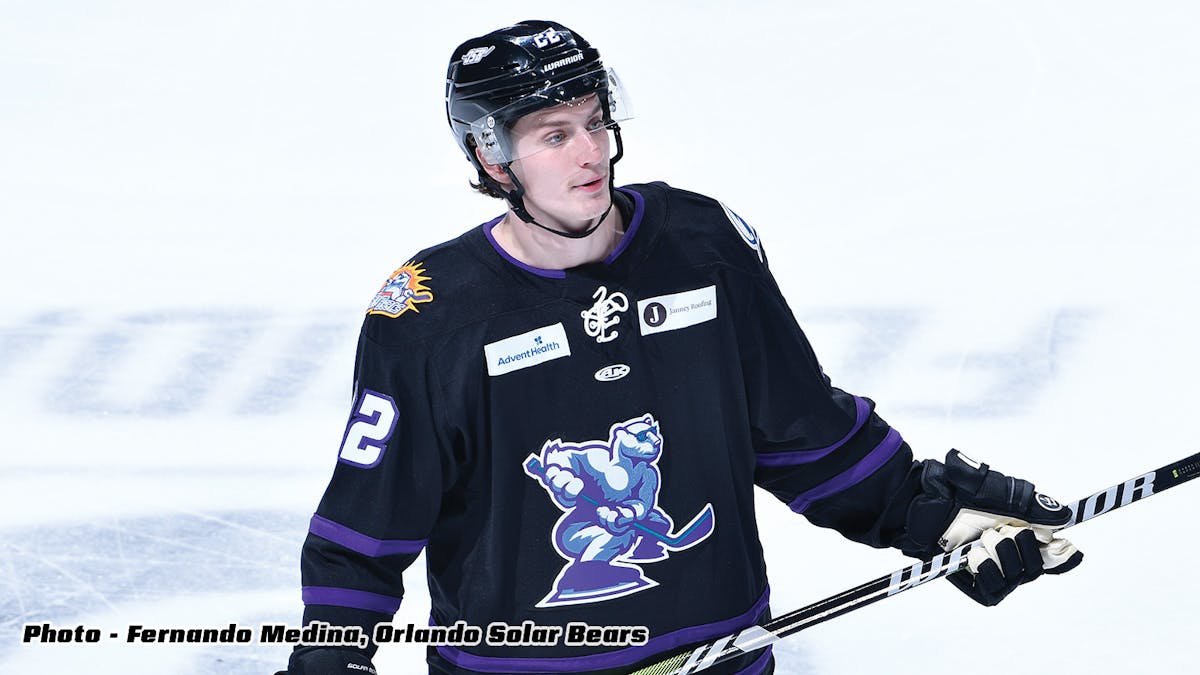 Action photo of Avery Winslow of the Orlando Solar Bears