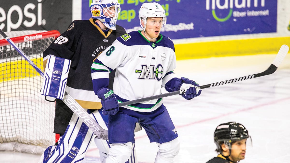 Action photo of Sebastian Vidmar of the Maine Mariners
