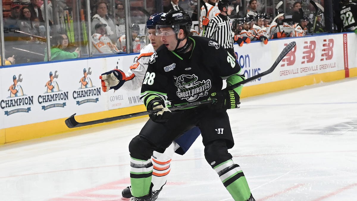 Action photo of Riley Hughes of the Savannah Ghost Pirates