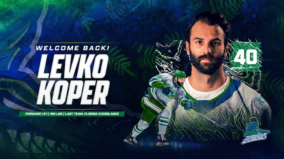 Everblades Bring Back Forward Levko Koper