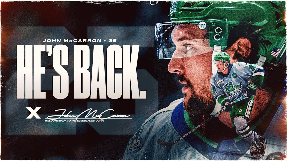EVERBLADES RE-SIGN JOHN McCARRON