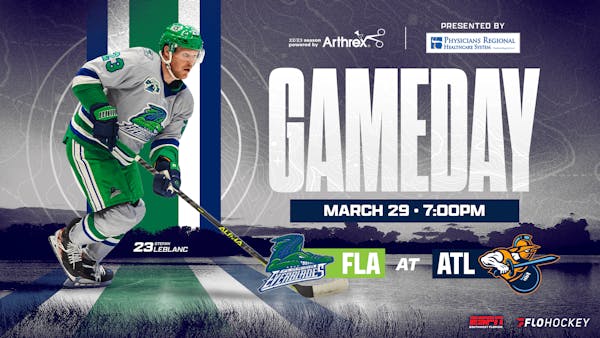 BLADES BEGIN FOUR GAME ROAD TRIP IN GEORGIA VERSUS GLADIATORS