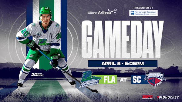 EVERBLADES FACE STINGRAYS IN FINAL ROAD GAME OF THE SEASON