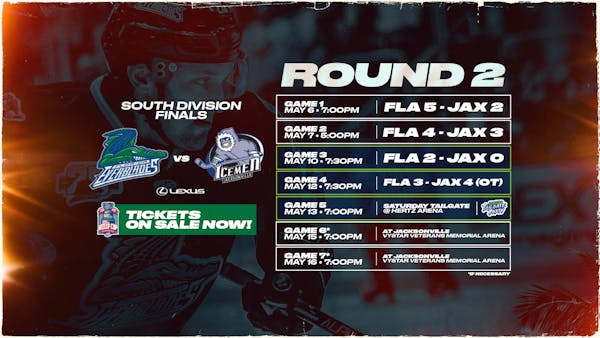 EVERBLADES READY TO THAW ICEMEN IN SOUTH DIVISION FINALS