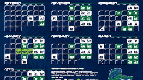 Florida Everblades Release 2023-24 Schedule