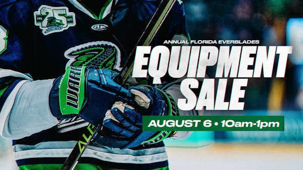 Everblades To Hold Annual Equipment Sale on August 6