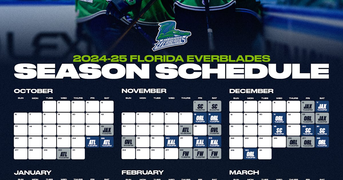 Fl Everblades Schedule Fl Everblades Schedule