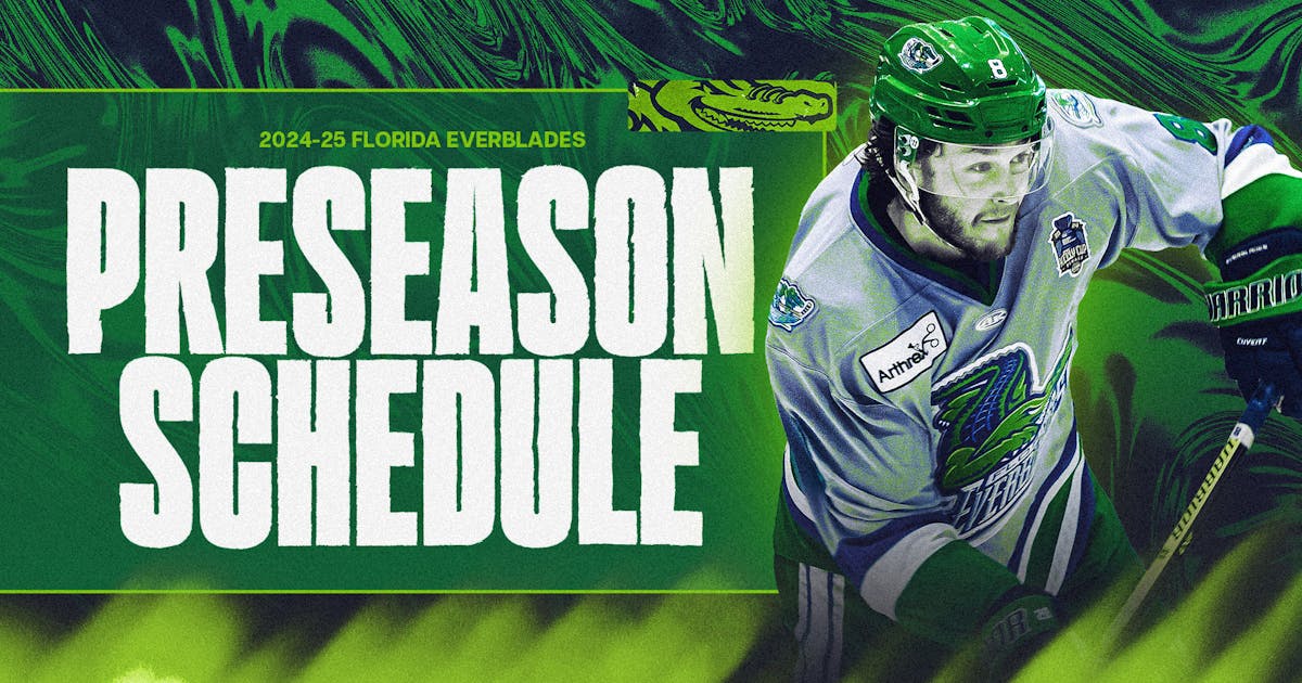 Everblades Announce 2024 Preseason Schedule - Florida Everblades everblades-announce-2024-preseason-schedule-florida-everblades
