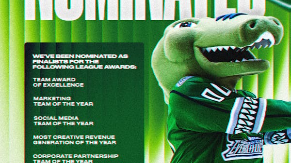 FLORIDA EVERBLADES FRONT OFFICE EARNS SEVEN ECHL TEAM AWARD NOMINATIONS