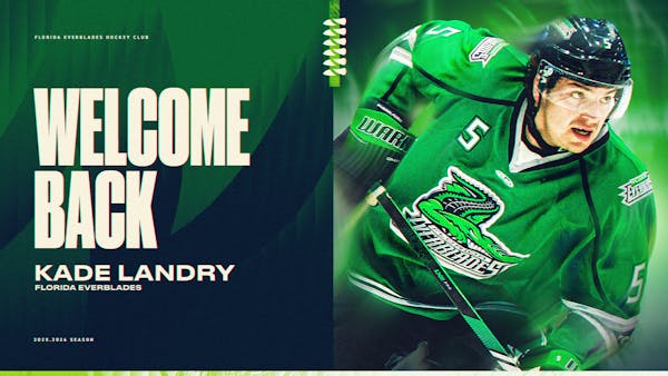 FLORIDA AGREES TO TERMS WITH DEFENSEMAN KADE LANDRY
