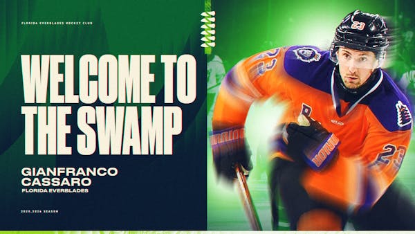 FLORIDA AGREES TO TERMS WITH DEFENSEMAN GIANFRANCO CASSARO