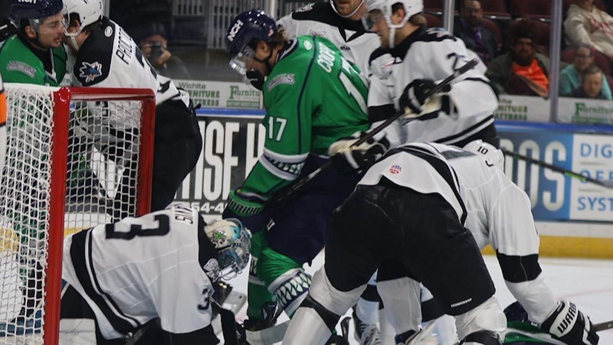 Gicewicz's Late Goal Leads Blades to 2-1 Win