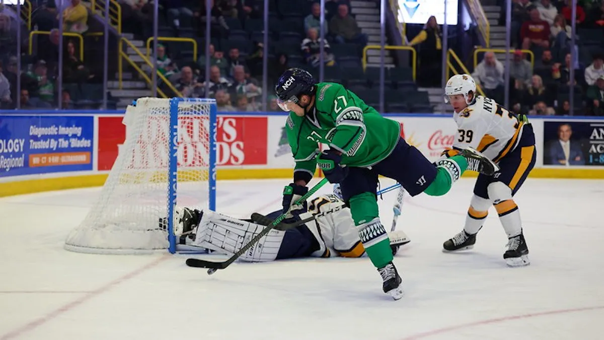 Haider Shuts Out Blades 2-0