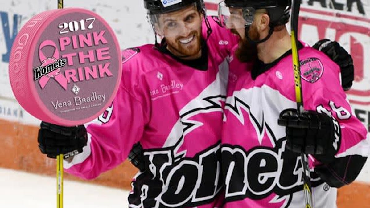 Komets sweep Pink The Rink Weekend