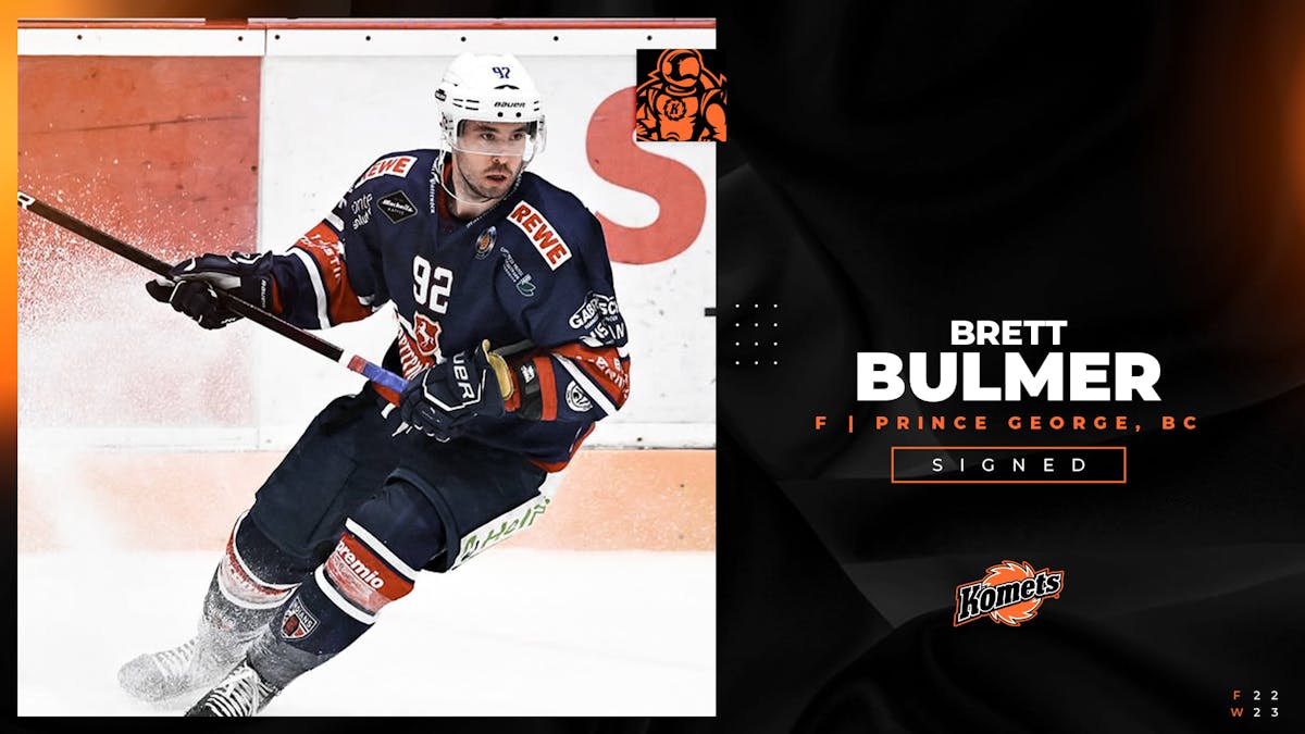 Komets sign vet Brett Bulmer