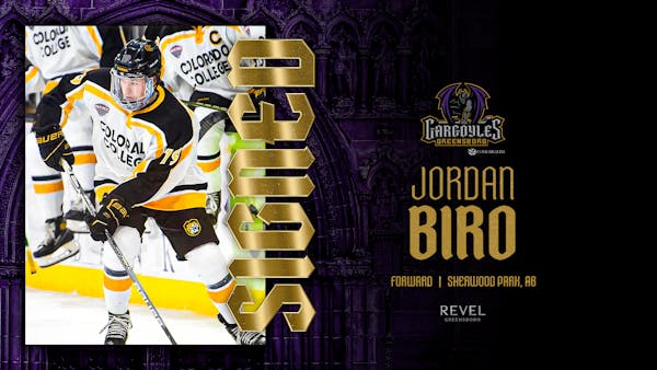 Greensboro Gargoyles Sign Rookie Forward, Jordan Biro
