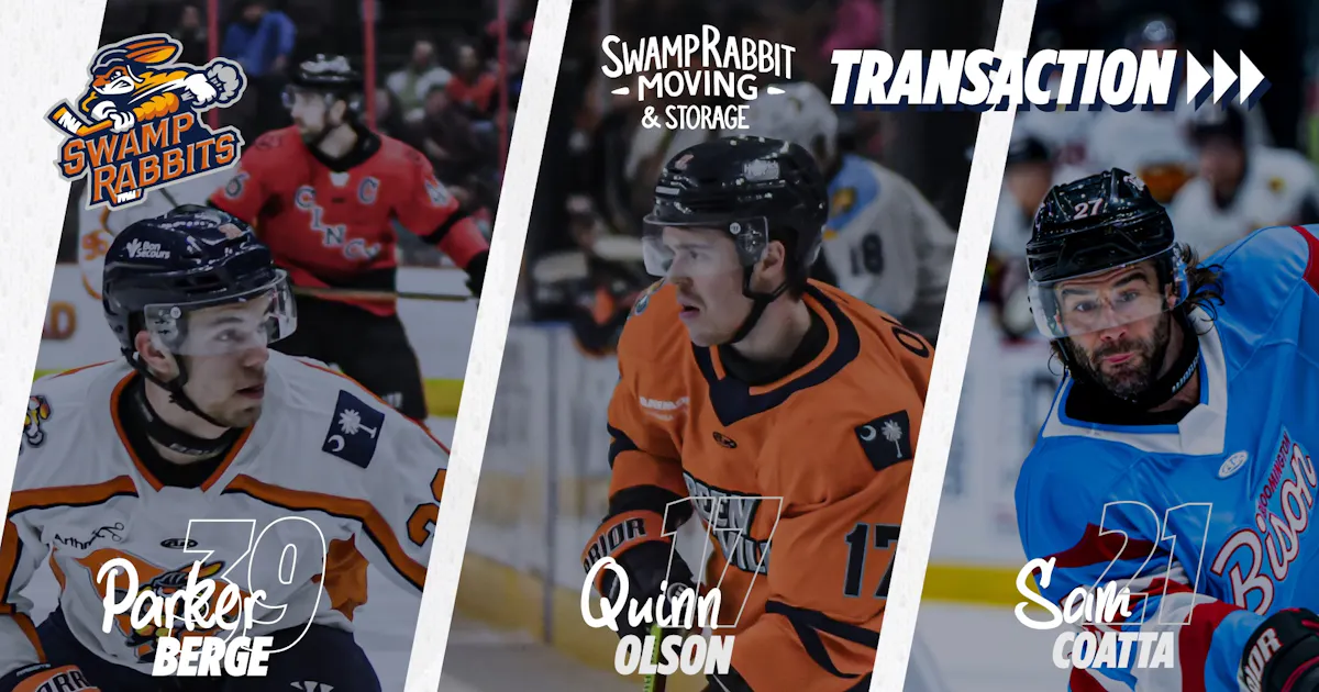Greenville Swamp Rabbits | SWAMP RABBITS START WEEK WITH THREE TRANSACTIONS