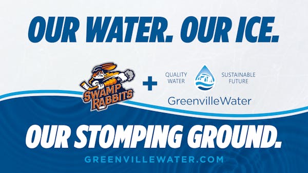 SWAMP RABBITS AND GREENVILLE WATER TEAM UP FOR “OUR WATER, OUR ICE, OUR STOMPING GROUND” CAMPAIGN