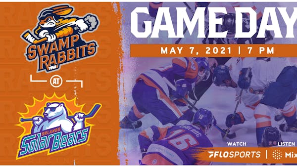 GAME PREVIEW (5/7/2021): SWAMP RABBITS at SOLAR BEARS, 7 PM