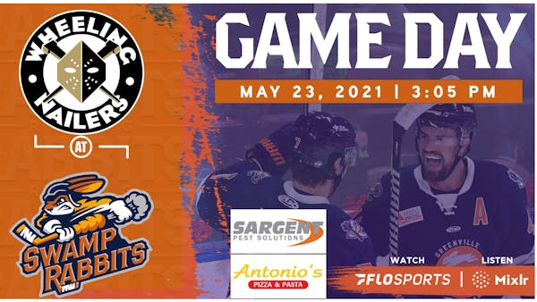 GAME PREVIEW (5/23/2021): SWAMP RABBITS vs. NAILERS, 3:05 PM