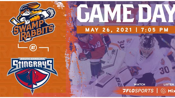 GAME PREVIEW (5/26/2021): SWAMP RABBITS at STINGRAYS, 7:05 PM