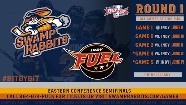 GREENVILLE AND INDY SET TO DANCE IN ROUND 1 OF 2021 KELLY CUP PLAYOFFS