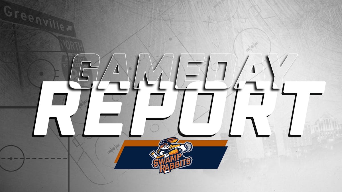 GAMEDAY REPORT: SWAMP RABBITS VS ADMIRALS (10/23/22 - 3:05PM)