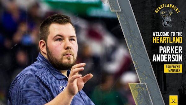 Marion native Parker Anderson named Heartlanders Equipment Manager