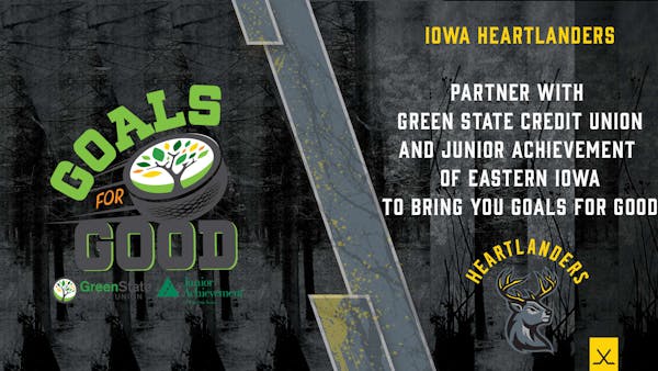 Heartlanders, GreenState Credit Union and Jr. Achievement team up with “Goals For Good”