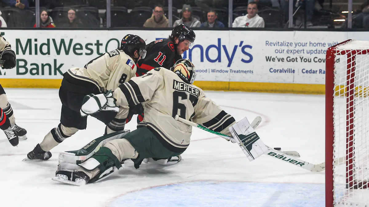 Heartlanders blank Cyclones, 2-0, for fourth straight win
