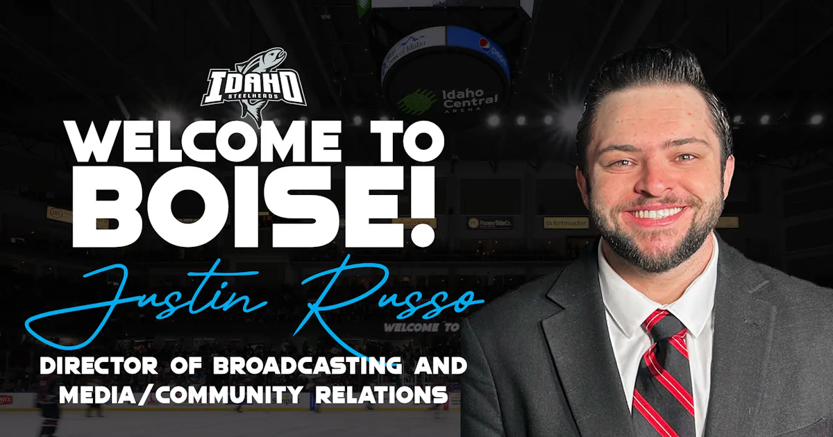 Justin R Raper Idaho Idaho Steelheads | JUSTIN RUSSO NAMED DIRECTOR OF BROADCASTING AND ...