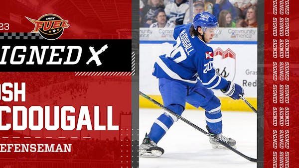 INDY SIGNS DEFENSEMAN JOSH MCDOUGALL