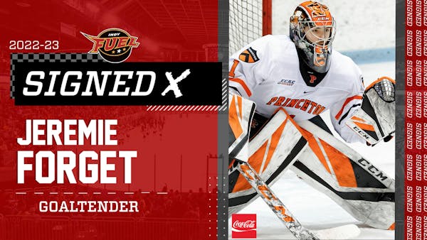 INDY SIGNS GOALTENDER JEREMIE FORGET