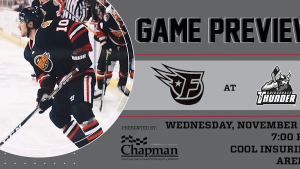 Fuel Meet Adirondack in First Game of East Coast Swing