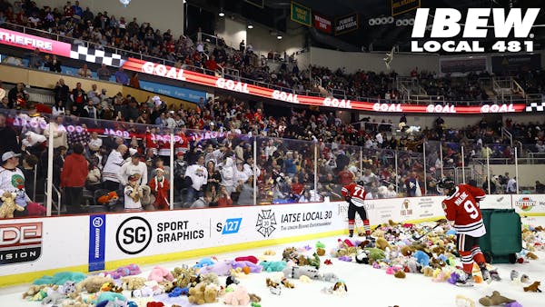 FUEL COLLECT 5,875 TEDDY BEARS IN FRONT OF SELLOUT CROWD ON SATURDAY