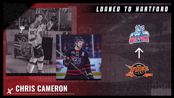 CHRIS CAMERON LOANED TO HARTFORD WOLF PACK