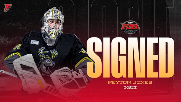 INDY SIGNS GOALTENDER PEYTON JONES