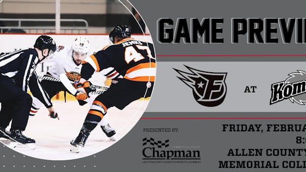 Indy Begins Road Trip Facing the Komets