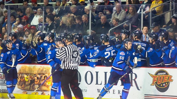 Nadeau's Three Points Guides Icemen to 3-2 OT Win at Indy