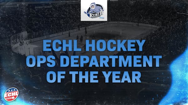 Icemen Receive ECHL Hockey Operations Department of the Year Award