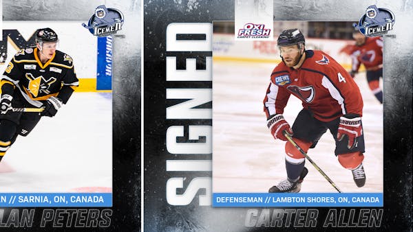 Icemen Add Defensemen Dilan Peters & Carter Allen