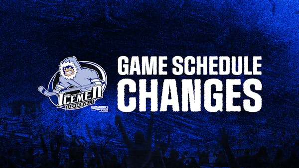 Icemen Announce Several Changes to 2024-25 Game Schedule