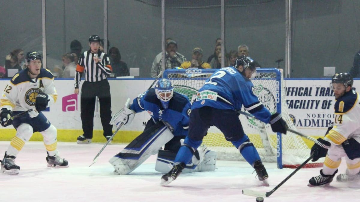 Icemen Sweep Two-Game Set at Norfolk with 7-3 Win