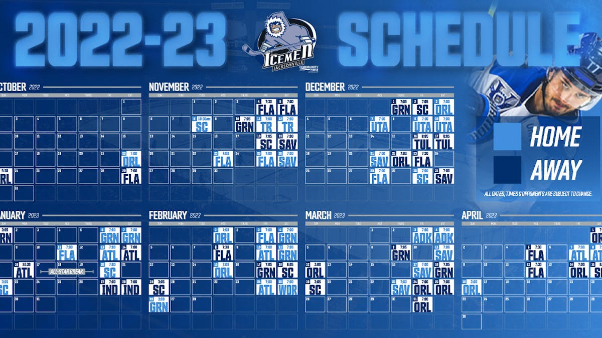 Icemen Announce Game Schedule for 2022-2023 Regular Season