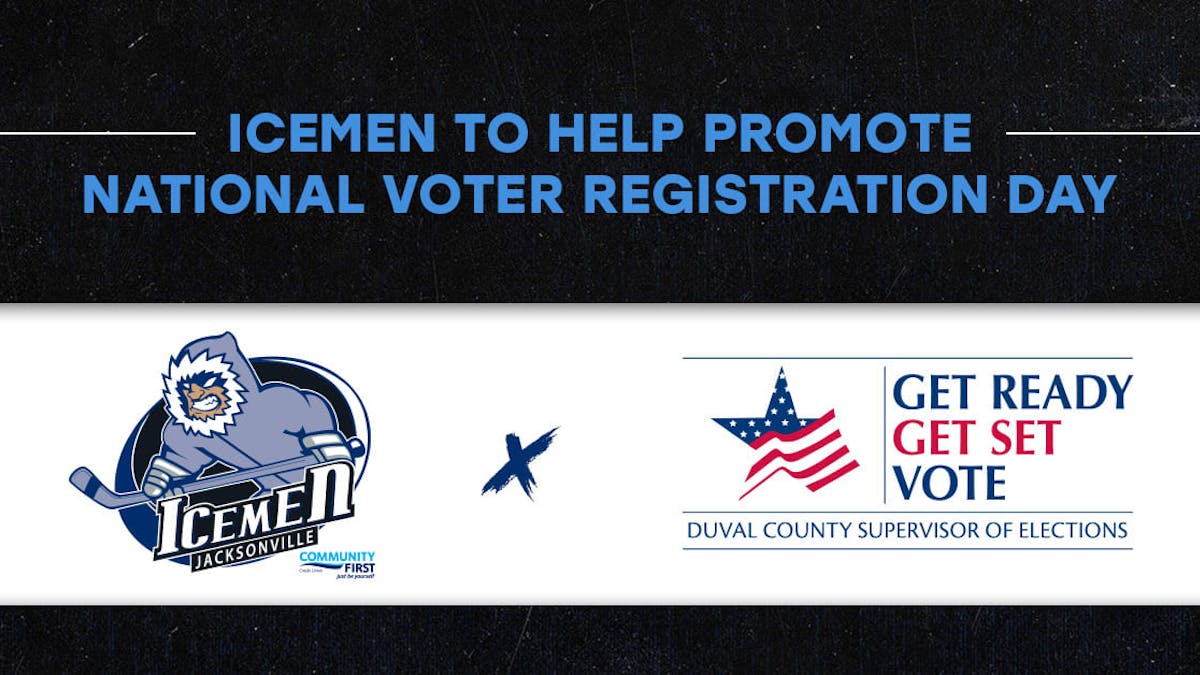 Icemen to Help Promote National Voter Registration Day