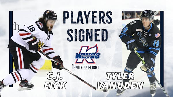 K-WINGS ADD VETERAN FORWARD C.J. EICK & ROOKIE FORWARD TYLER VANUDEN