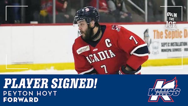 K-WINGS ADD ROOKIE FORWARDS PEYTON HOYT (SPC) & NICK CAFARELLI (PTO)