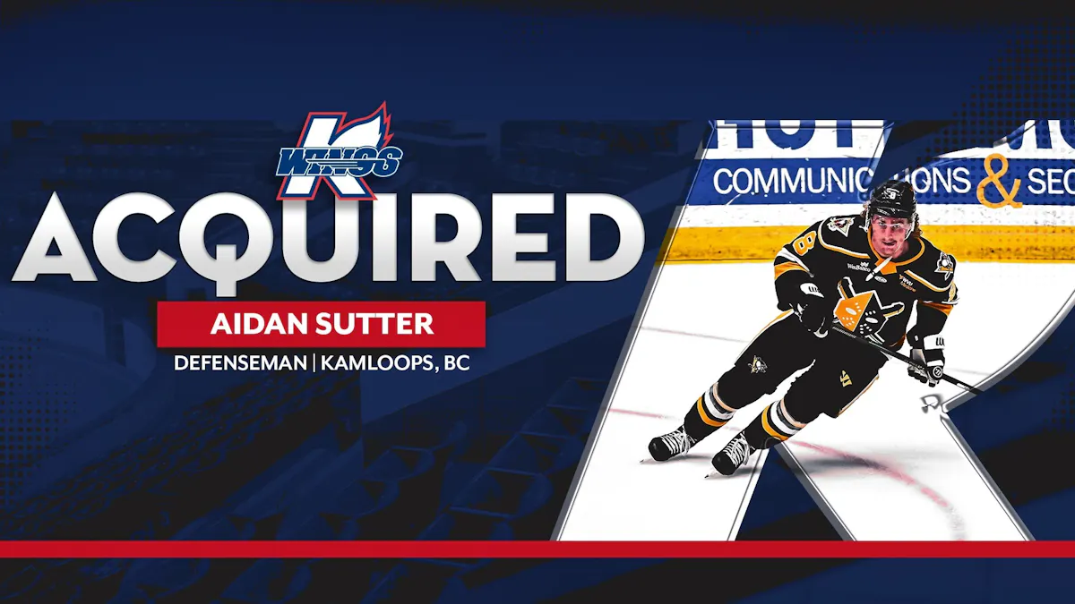 K-WINGS ACQUIRE DEFENSEMAN AIDAN SUTTER FROM NAILERS