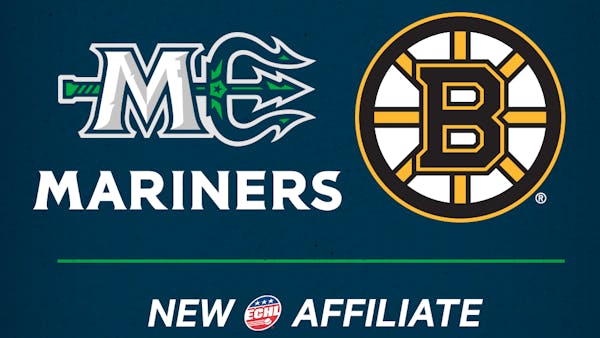 MARINERS ANNOUNCE AFFILIATION AGREEMENT WITH BOSTON BRUINS